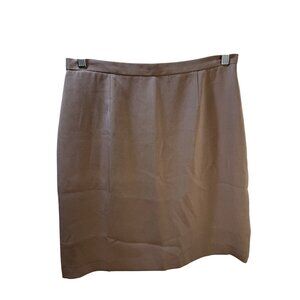 Brown Wool Blend Womens Knee-Length Skirt Size 10 Made In‎ Italy